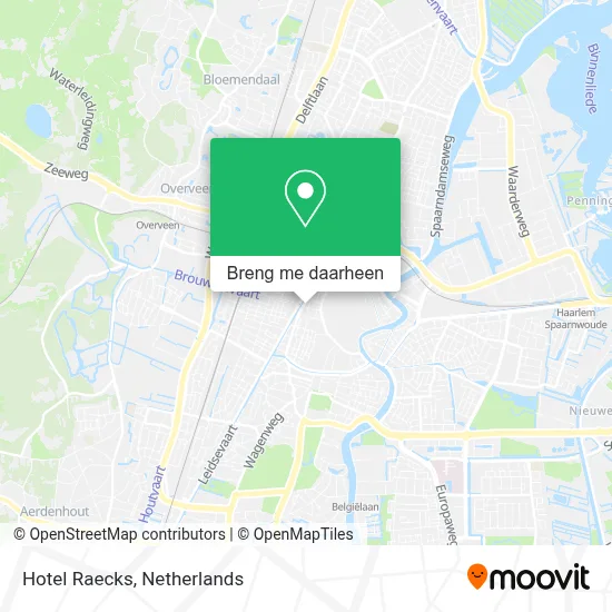 Hotel Raecks kaart