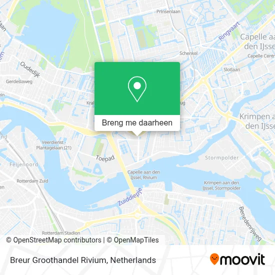 Breur Groothandel Rivium kaart