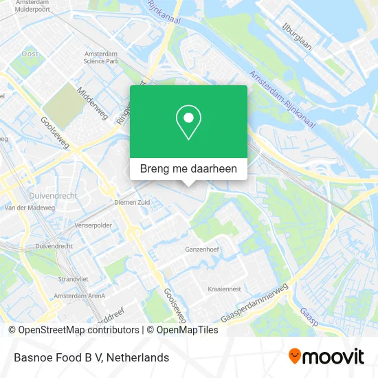 Basnoe Food B V kaart