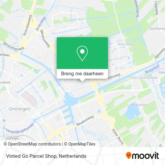 Vinted Go Parcel Shop kaart