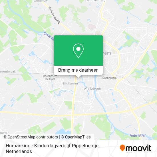 Humankind - Kinderdagverblijf Pippeloentje kaart