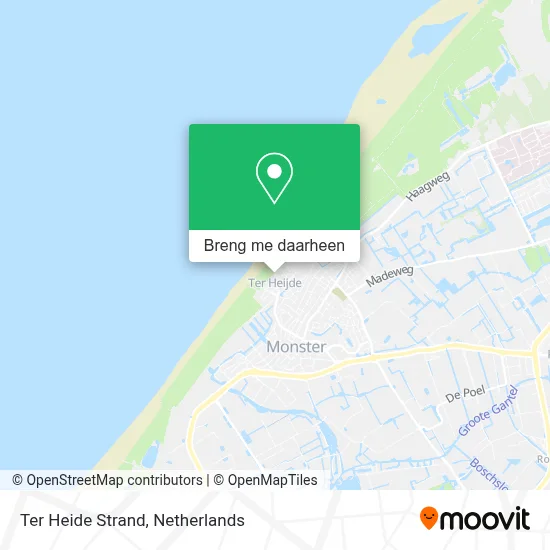 Ter Heide Strand kaart