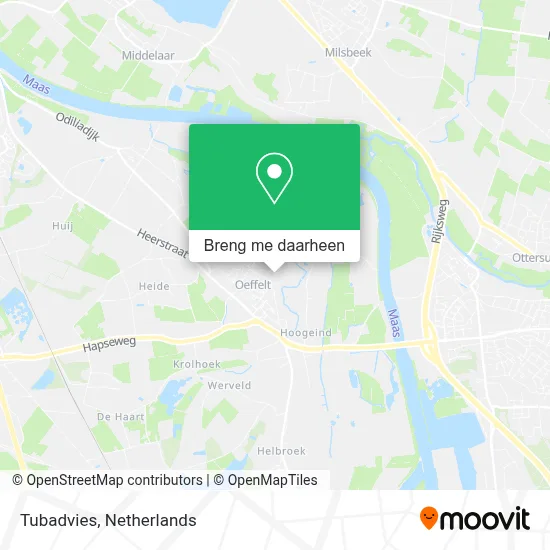 Tubadvies kaart