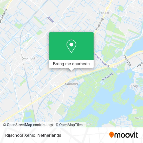 Rijschool Xenio kaart