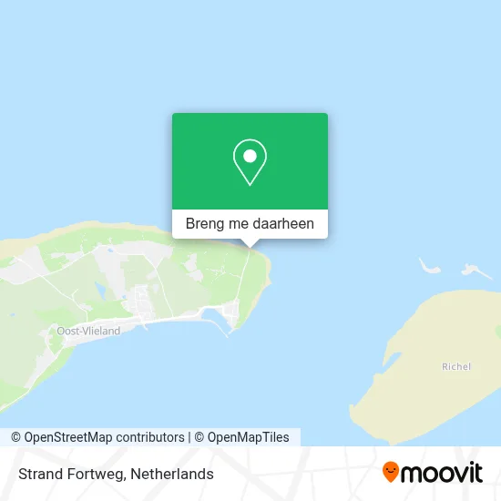 Strand Fortweg kaart