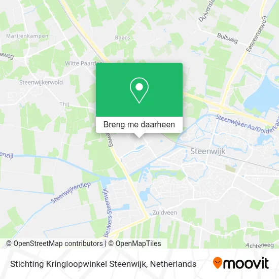 Stichting Kringloopwinkel Steenwijk kaart