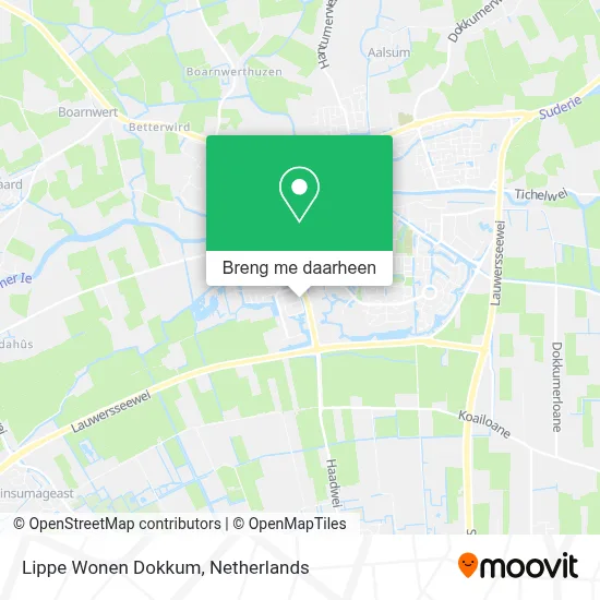 Lippe Wonen Dokkum kaart