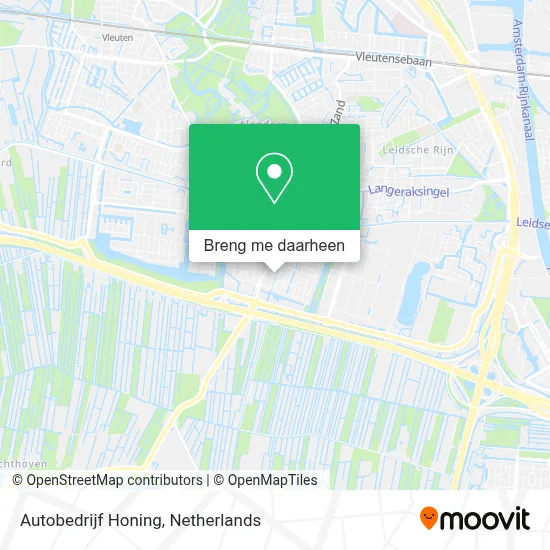 Autobedrijf Honing kaart