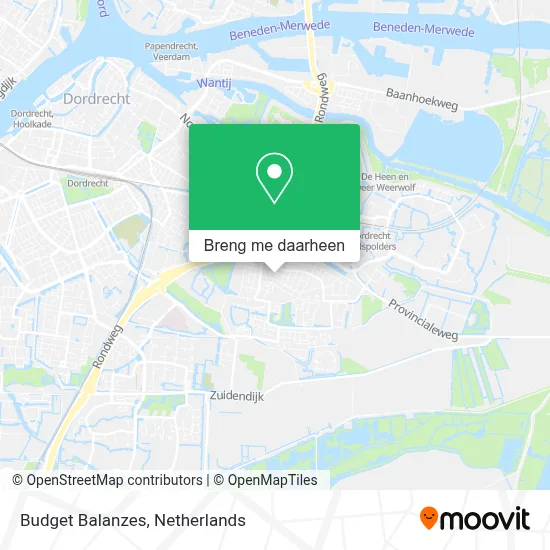 Budget Balanzes kaart
