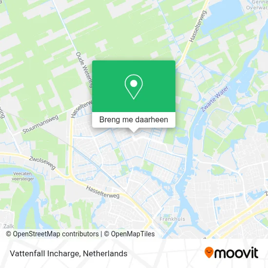 Vattenfall Incharge kaart