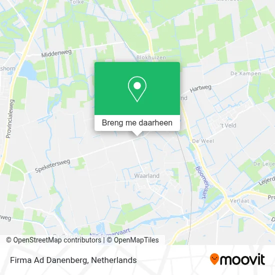Firma Ad Danenberg kaart