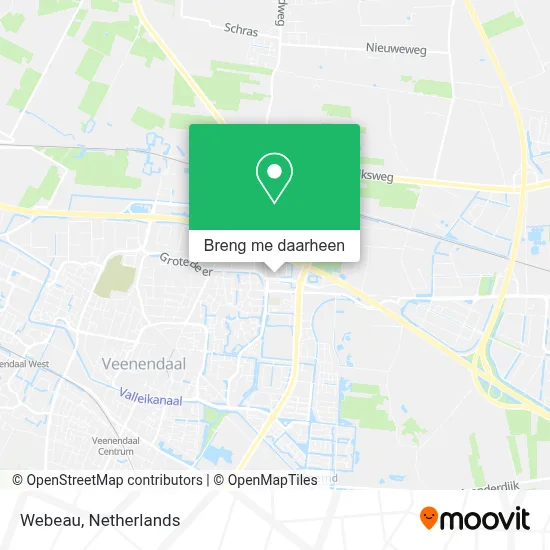 Webeau kaart