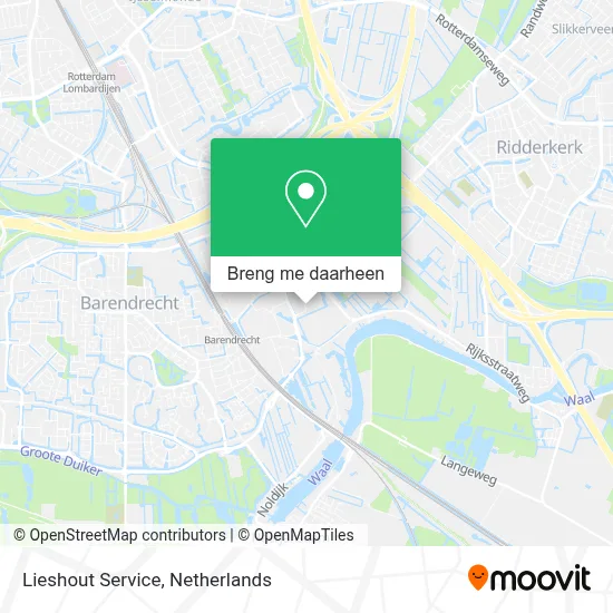 Lieshout Service kaart
