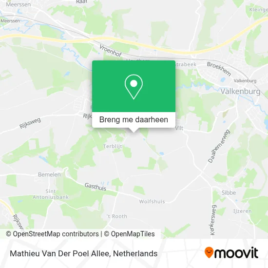 Mathieu Van Der Poel Allee kaart