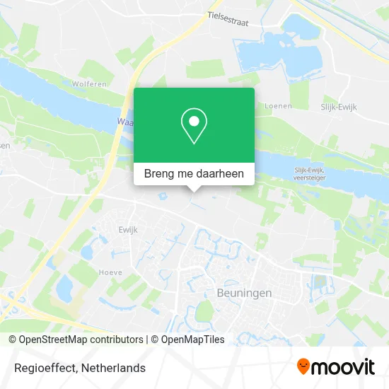 Regioeffect kaart