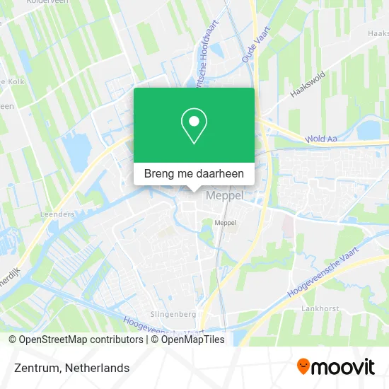 Zentrum kaart