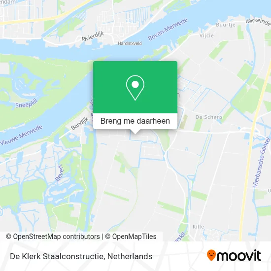 De Klerk Staalconstructie kaart