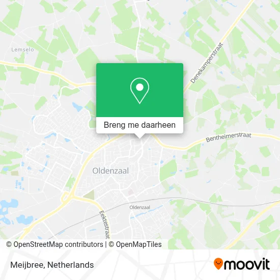 Meijbree kaart