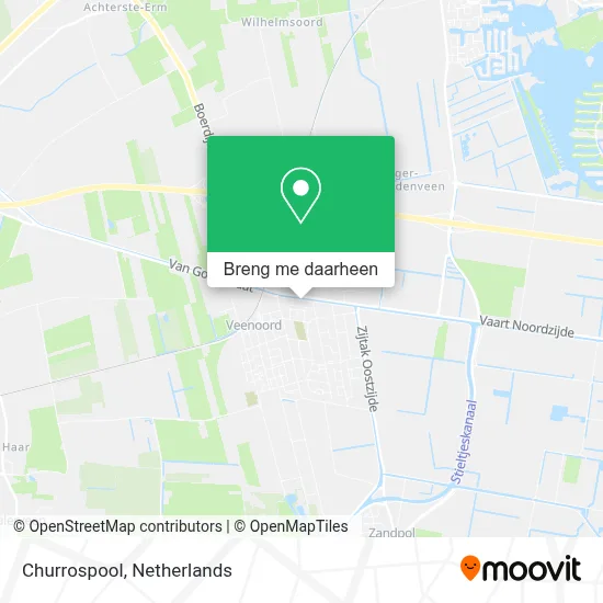 Churrospool kaart