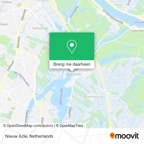 Nieuw Azie kaart