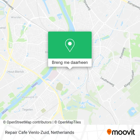 Repair Cafe Venlo-Zuid kaart