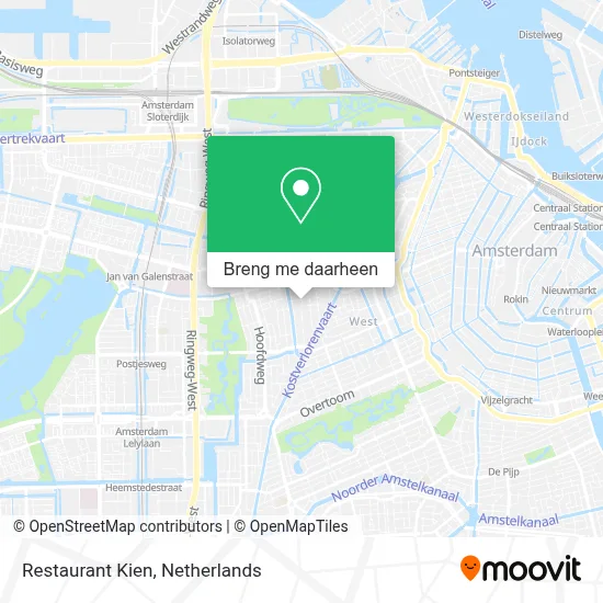 Restaurant Kien kaart