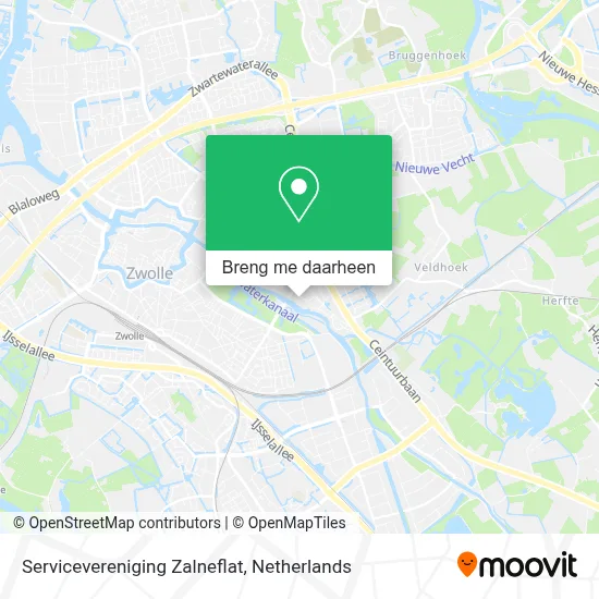 Servicevereniging Zalneflat kaart