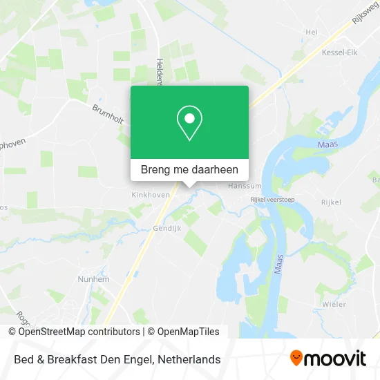 Bed & Breakfast Den Engel kaart