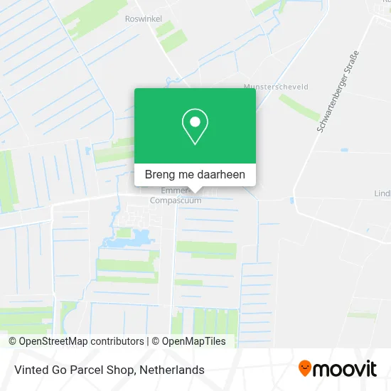 Vinted Go Parcel Shop kaart