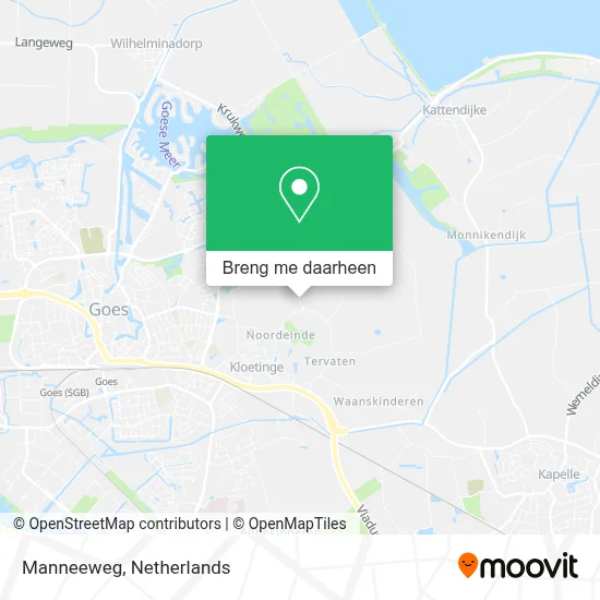 Manneeweg kaart