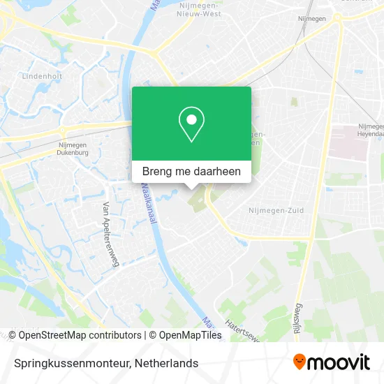 Springkussenmonteur kaart