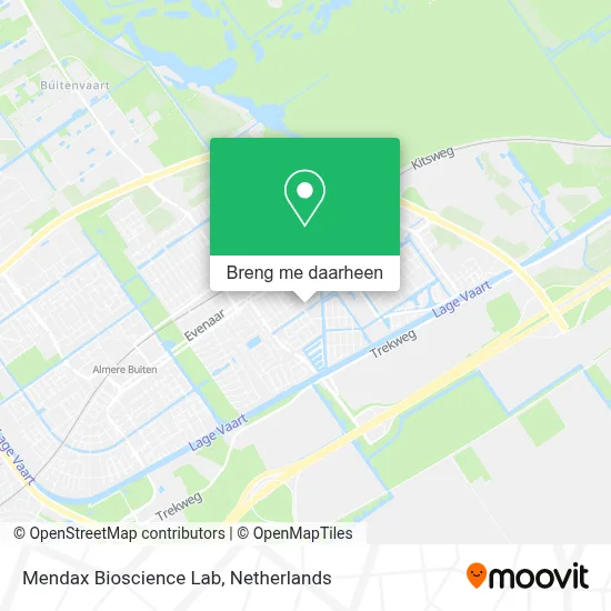 Mendax Bioscience Lab kaart