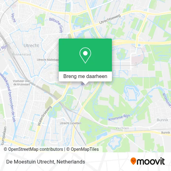 De Moestuin Utrecht kaart