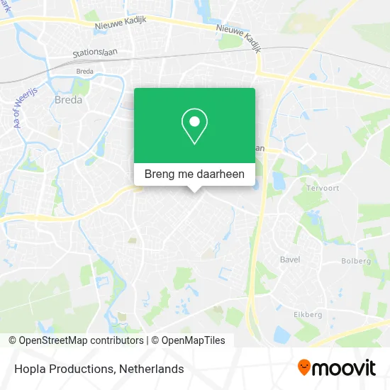 Hopla Productions kaart