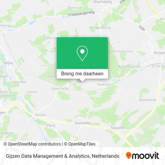 Gijzen Data Management & Analytics kaart