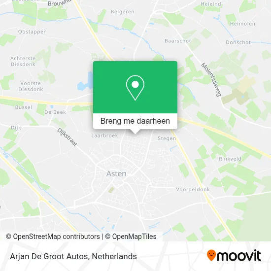 Arjan De Groot Autos kaart