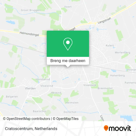Cratoscentrum kaart