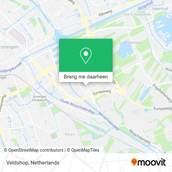 Veldshop kaart