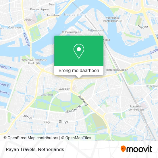 Rayan Travels kaart