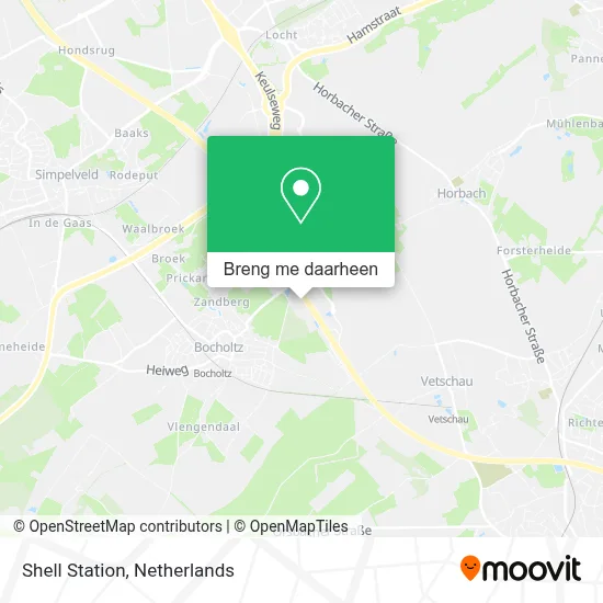 Shell Station kaart