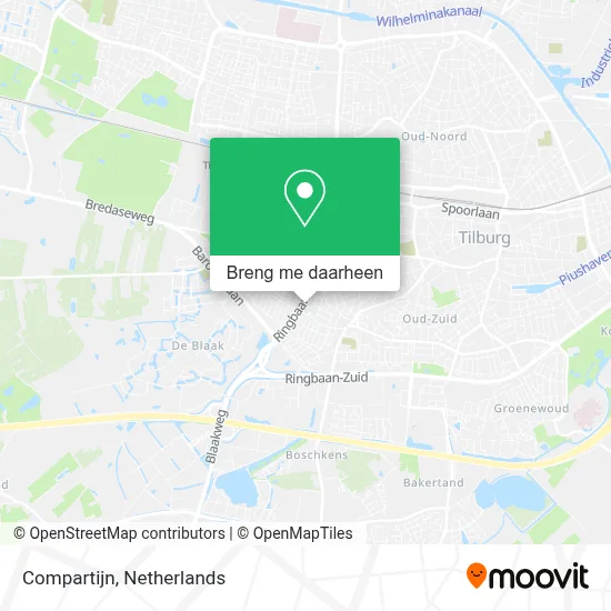 Compartijn kaart
