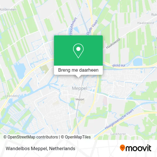 Wandelbos Meppel kaart