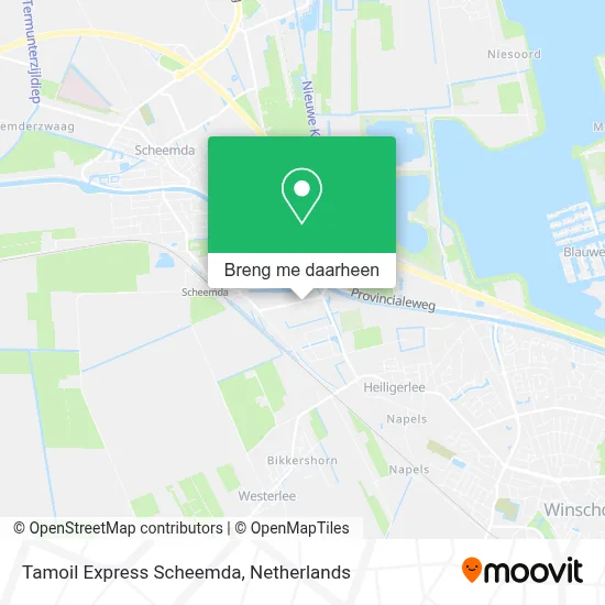 Tamoil Express Scheemda kaart