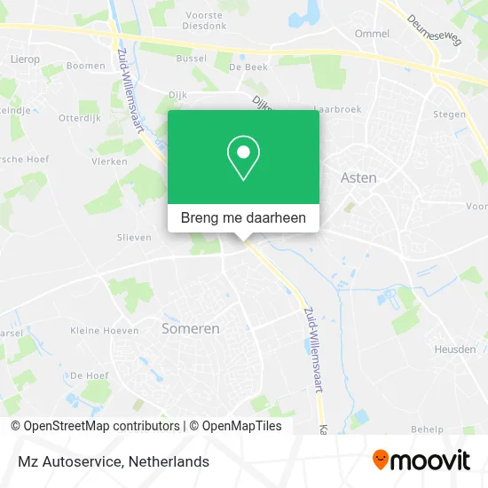 Mz Autoservice kaart