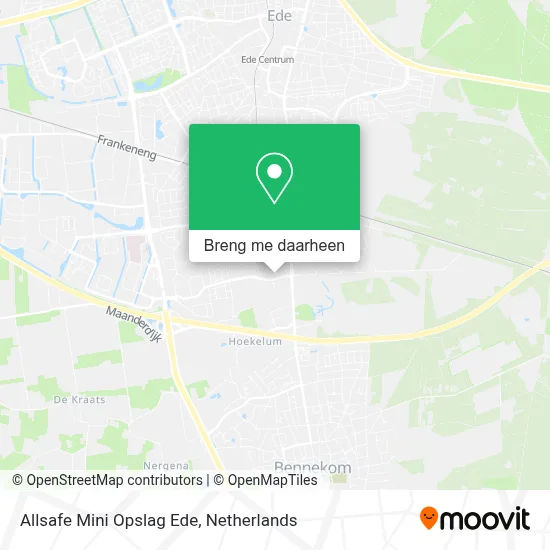Allsafe Mini Opslag Ede kaart