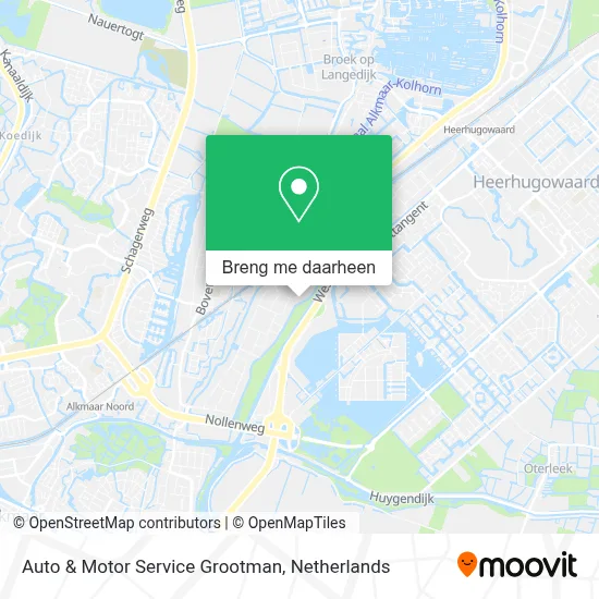 Auto & Motor Service Grootman kaart