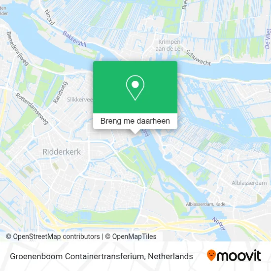 Groenenboom Containertransferium kaart