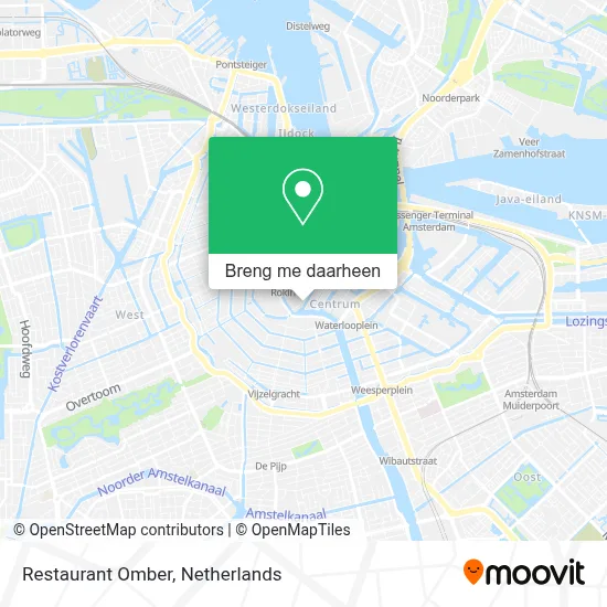 Restaurant Omber kaart