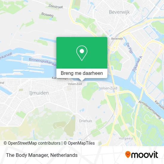 The Body Manager kaart