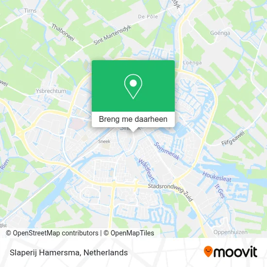Slaperij Hamersma kaart